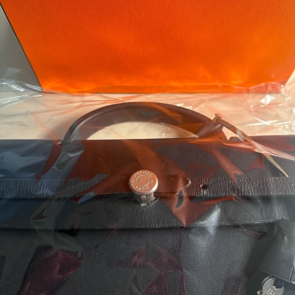 Authentic Vintage Hermes Birkin Kelly Herbag - Picture 3 of 14